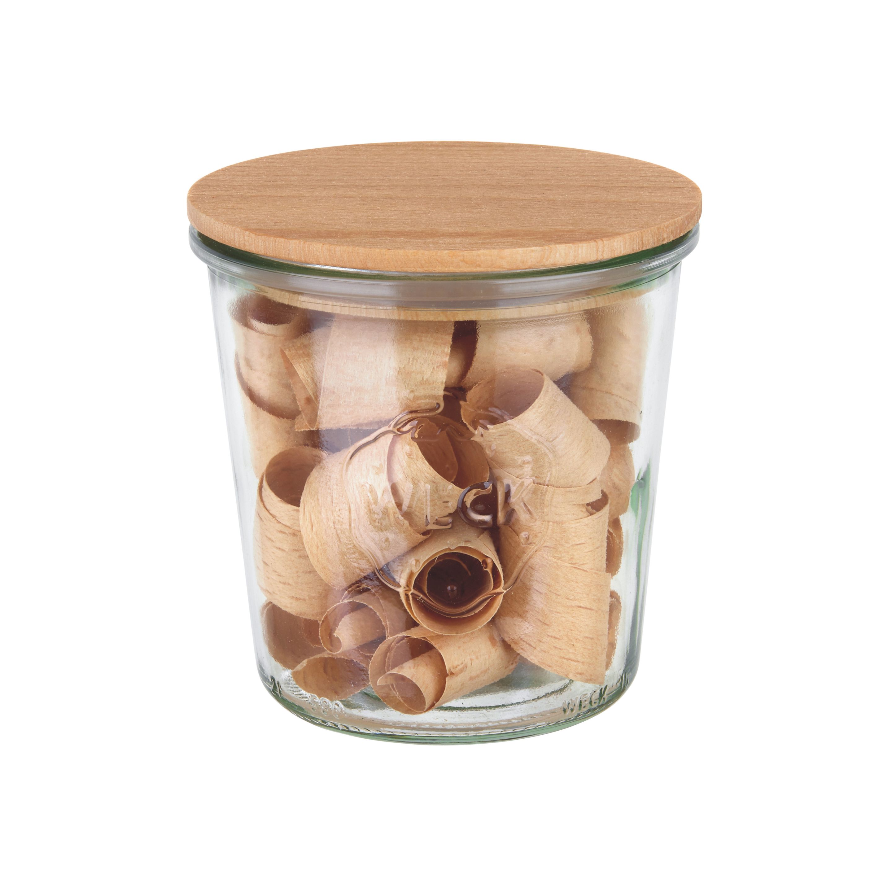 Weckglas mit Trucciolo Buchenspan Weckglas mit Trucciolo Buchenspan