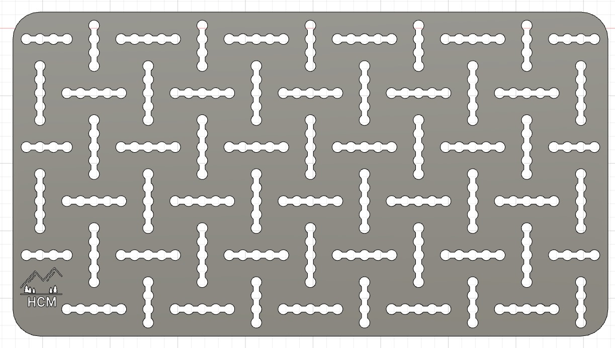 Universal Trägerplatte mit Airline-Muster