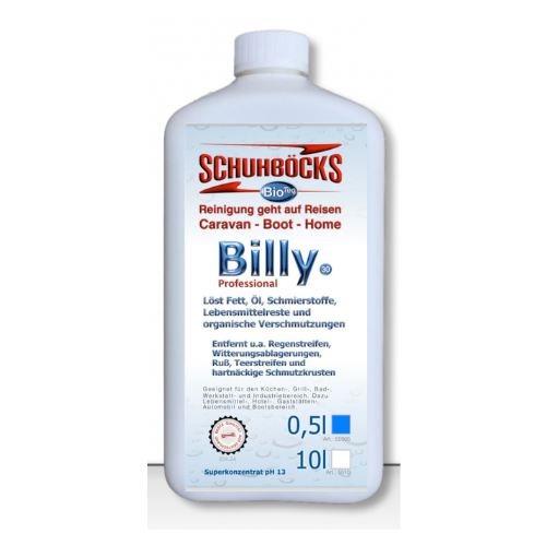 Schuhböcks Billy 500ml Powerkonzentrat - das Kraftpaket auch bei Regenstreifen