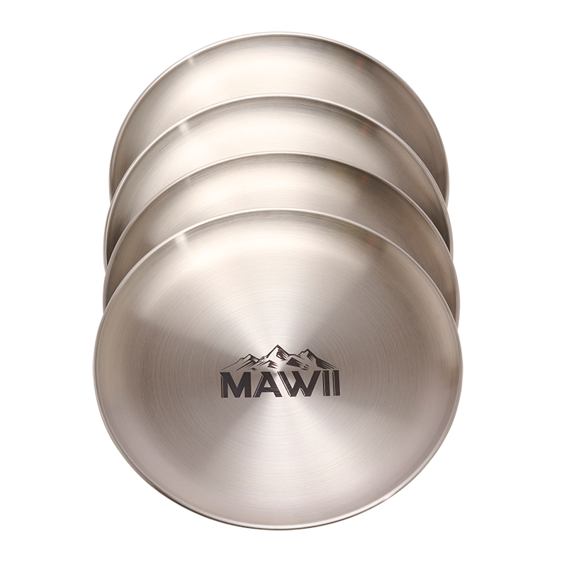 MAWII Edelstahl kleine Essteller Set MAWII Edelstahl kleine Essteller Set